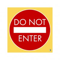 HealthShield™ - Sticker Decal: "Do Not Enter"