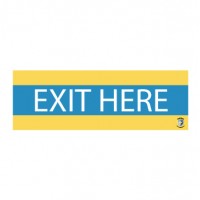 HealthShield™ - Sticker Decal: "Exit Here"
