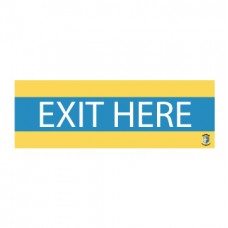 HealthShield™ - Sticker Decal: "Exit Here"