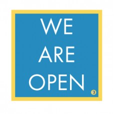HealthShield™ - Sticker Decal: "We Are Open"