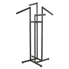 Garment Rack - 4 Way With 2 Straight & 2 Slanted Arms